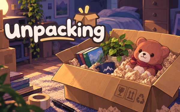 Kansikuva pelistä Unpacking