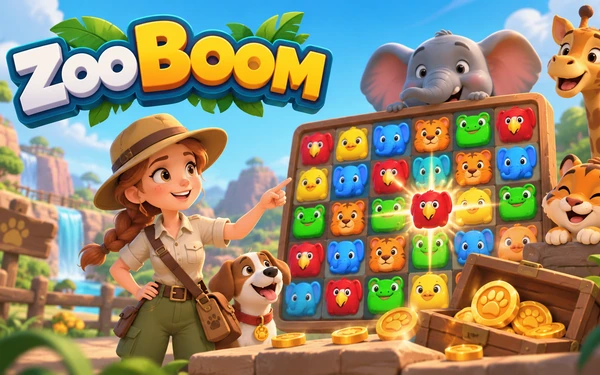Kansikuva selainpelist&auml; Zoo Boom